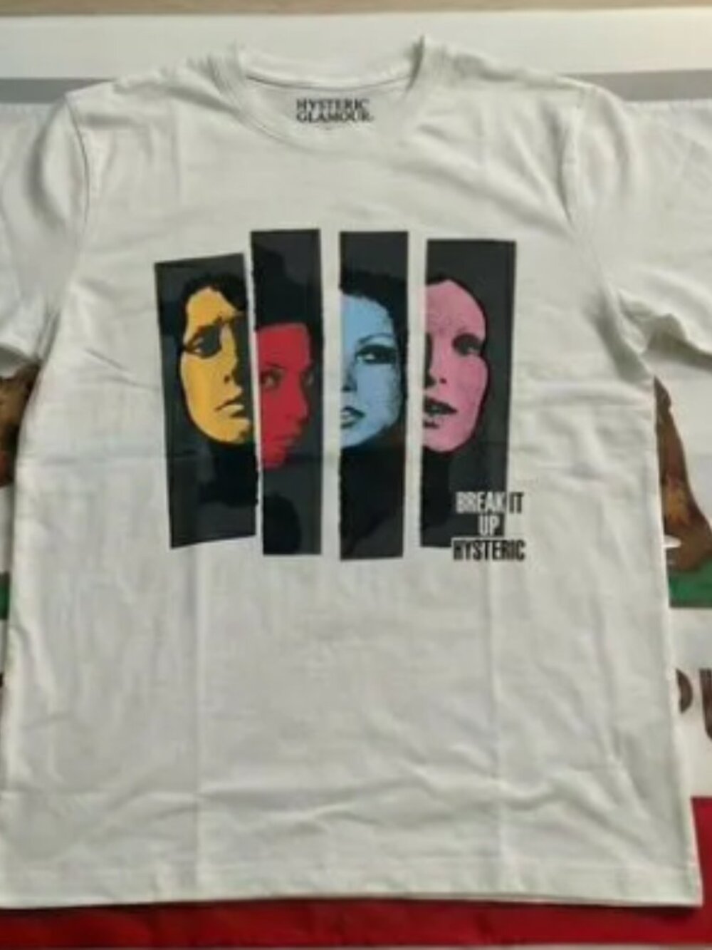 Hysteric Glamour Break It Up Graphic T-Shirt White